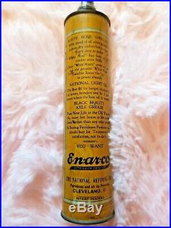 Vintage ENARCO EN-AR-CO National Motor Oil White Rose Oiler Oil Can Cleveland OH