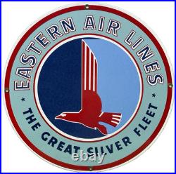 Vintage Eastern Air Lines Porcelain Sign Dealership Gas Station Motor Oil Delta Vintage Eastern Air Lines Porcelain Sign Dealership Gas Station Motor Oil Delta