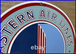Vintage Eastern Air Lines Porcelain Sign Dealership Gas Station Motor Oil Delta Vintage Eastern Air Lines Porcelain Sign Dealership Gas Station Motor Oil Delta