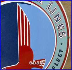 Vintage Eastern Air Lines Porcelain Sign Dealership Gas Station Motor Oil Delta Vintage Eastern Air Lines Porcelain Sign Dealership Gas Station Motor Oil Delta