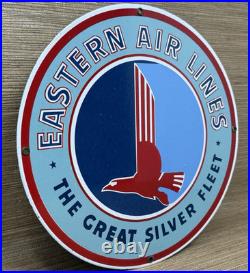 Vintage Eastern Air Lines Porcelain Sign Dealership Gas Station Motor Oil Delta Vintage Eastern Air Lines Porcelain Sign Dealership Gas Station Motor Oil Delta
