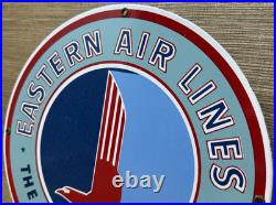 Vintage Eastern Air Lines Porcelain Sign Dealership Gas Station Motor Oil Delta Vintage Eastern Air Lines Porcelain Sign Dealership Gas Station Motor Oil Delta