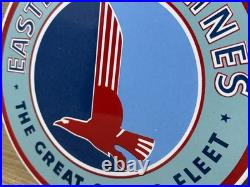 Vintage Eastern Air Lines Porcelain Sign Dealership Gas Station Motor Oil Delta Vintage Eastern Air Lines Porcelain Sign Dealership Gas Station Motor Oil Delta