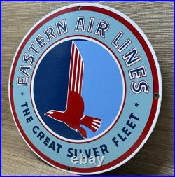 Vintage Eastern Air Lines Porcelain Sign Dealership Gas Station Motor Oil Delta Vintage Eastern Air Lines Porcelain Sign Dealership Gas Station Motor Oil Delta