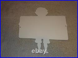 Vintage En-ar-co White Rose Motor Oil Canada Enarco Boy? Metal Gasoline Sign Vintage En-ar-co White Rose Motor Oil Canada Enarco Boy? Metal Gasoline Sign