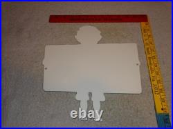 Vintage En-ar-co White Rose Motor Oil Canada Enarco Boy? Metal Gasoline Sign