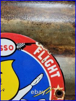 Vintage Esso Porcelain Sign Car Motor Oil Gas Pump Plate Lube Station Service 6 Vintage Esso Porcelain Sign Car Motor Oil Gas Pump Plate Lube Station Service 6