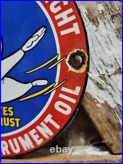 Vintage Esso Porcelain Sign Old 6 Car Truck Motor Oil Gasoline Co. Pump Plate