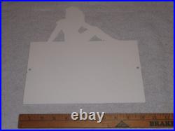 Vintage Evinrude Outboard Boat Motor Woman? 12 Metal Marine Gasoline Oil Sign Vintage Evinrude Outboard Boat Motor Woman? 12 Metal Marine Gasoline Oil Sign