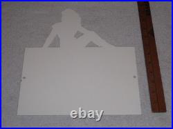 Vintage Evinrude Outboard Boat Motor Woman? 12 Metal Marine Gasoline Oil Sign Vintage Evinrude Outboard Boat Motor Woman? 12 Metal Marine Gasoline Oil Sign
