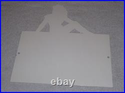 Vintage Evinrude Outboard Boat Motor Woman? 12 Metal Marine Gasoline Oil Sign Vintage Evinrude Outboard Boat Motor Woman? 12 Metal Marine Gasoline Oil Sign