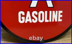 Vintage Flying A Gasoline Porcelain Sign Motor Oil Gas Station Pump Plate Servie Vintage Flying A Gasoline Porcelain Sign Motor Oil Gas Station Pump Plate Servie