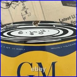 Vintage Gm Chevrolet Motor Oil Can 8x11 Inches Porcelain Enamel Sign