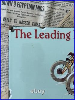 Vintage Golden Shell Motor Oil 8x12 Inches Porcelain Enamel Sign