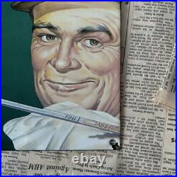 Vintage Golden Shell Motor Oil Service 8x12 Inches Porcelain Enamel Sign