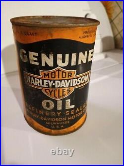 Vintage Harley Davidson Motor Oil 1 Qt. Can
