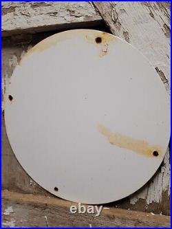 Vintage Hudson Porcelain Motor Oil Regular Hi-octane Gas Pump Plate Sign 12