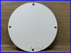 Vintage Humble Gasoline Porcelain Sign Motor Oil Gas Station Pump Plate Service