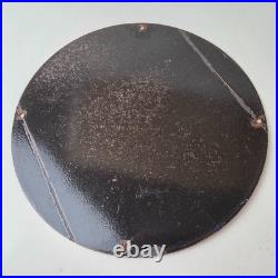 Vintage Idaho Gasoline Sign Indian Chief Gas Motor Oil Pump Porcelain Sign