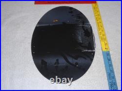 Vintage Johnson Time Tells Motor Oil Chicago Illinois 16.5 Porcelain Metal Sign