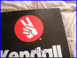 Vintage Kendall Motor Oil Double Sided Sign