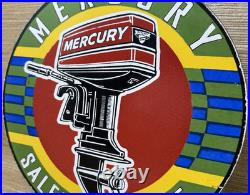 Vintage Mercury Outboard Motor Porcelain Sign Sales & Service Marine Gas Oil Vintage Mercury Outboard Motor Porcelain Sign Sales & Service Marine Gas Oil