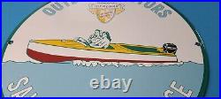 Vintage Mercury Outboards Porcelain Marine Boat Gasoline Motors Sales Sign