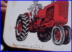 Vintage Metal Bardahl Farm Tractor Motor Oil Display Rack Sign With IH Equipment