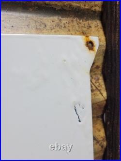 Vintage Mobil Porcelain Sign Old Mobilgas Special Gas Pump Shield 12 Motor Oil