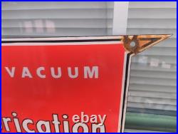 Vintage Mobil Porcelain Sign Old Us Motor Oil Gas Station Pegasus Peggy Mobiloil