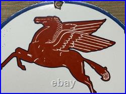 Vintage Mobilgas Marine Porcelain Sign Dealership Gas Station Mobil Motor Oil