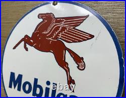 Vintage Mobilgas Marine Porcelain Sign Dealership Gas Station Mobil Motor Oil Vintage Mobilgas Marine Porcelain Sign Dealership Gas Station Mobil Motor Oil