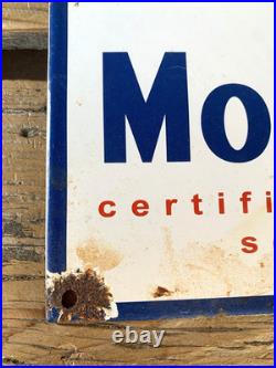 Vintage Mobilgas Mobiloil Mobilgas Pegasus Gasoline Porcelain Motor Oil Sign