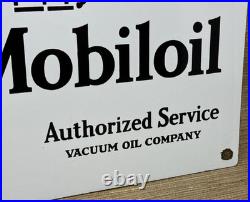 Vintage Mobilgas Porcelain Sign Dealership Gas Station Mobil Motor Oil Gargoyle