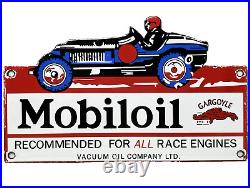 Vintage Mobiloil Porcelain Sign Dealership Gas Station Mobil Motor Oil Peggy Vintage Mobiloil Porcelain Sign Dealership Gas Station Mobil Motor Oil Peggy