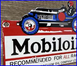 Vintage Mobiloil Porcelain Sign Dealership Gas Station Mobil Motor Oil Peggy Vintage Mobiloil Porcelain Sign Dealership Gas Station Mobil Motor Oil Peggy