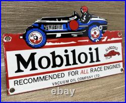 Vintage Mobiloil Porcelain Sign Dealership Gas Station Mobil Motor Oil Peggy Vintage Mobiloil Porcelain Sign Dealership Gas Station Mobil Motor Oil Peggy