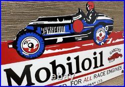 Vintage Mobiloil Porcelain Sign Dealership Gas Station Mobil Motor Oil Peggy Vintage Mobiloil Porcelain Sign Dealership Gas Station Mobil Motor Oil Peggy