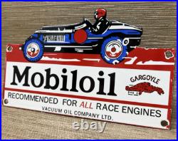 Vintage Mobiloil Porcelain Sign Dealership Gas Station Mobil Motor Oil Peggy Vintage Mobiloil Porcelain Sign Dealership Gas Station Mobil Motor Oil Peggy