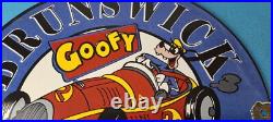 Vintage Motor Oil Porcelain Sign Brunswick Sign Gasoline Pump Plate Sign Vintage Motor Oil Porcelain Sign Brunswick Sign Gasoline Pump Plate Sign