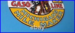 Vintage Musgo Gasoline Porcelain Gas Motor Oil Service Station Pump Sign