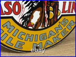 Vintage Musgo Gasoline Porcelain Sign Gas Station Pump Motor Oil Service Vintage Musgo Gasoline Porcelain Sign Gas Station Pump Motor Oil Service