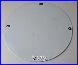 Vintage Musgo Gasoline Sign Gas Motor Oil Pump American Indian Porcelain Sign