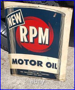 Vintage NEW RPM Motor Oil Metal Sign