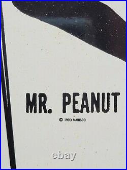 Vintage Nabisco Porcelain Sign Mr Peanut Nut Snack Grocery Market Gas Motor Oil