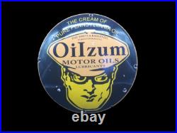 Vintage Oilzum Motor Oil Metal Advertising Sign