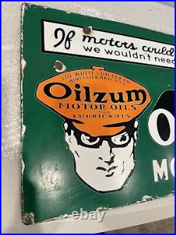 Vintage Oilzum Motor Oil Metal Sign