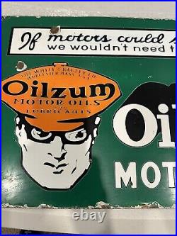 Vintage Oilzum Motor Oil Metal Sign