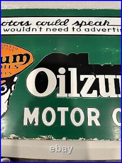 Vintage Oilzum Motor Oil Metal Sign