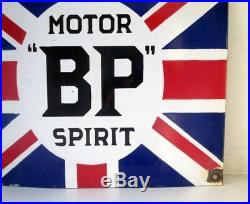 Vintage Old Collectible Rare BP Motor Oil Spirit Ad Porcelain Enamel Sign Board